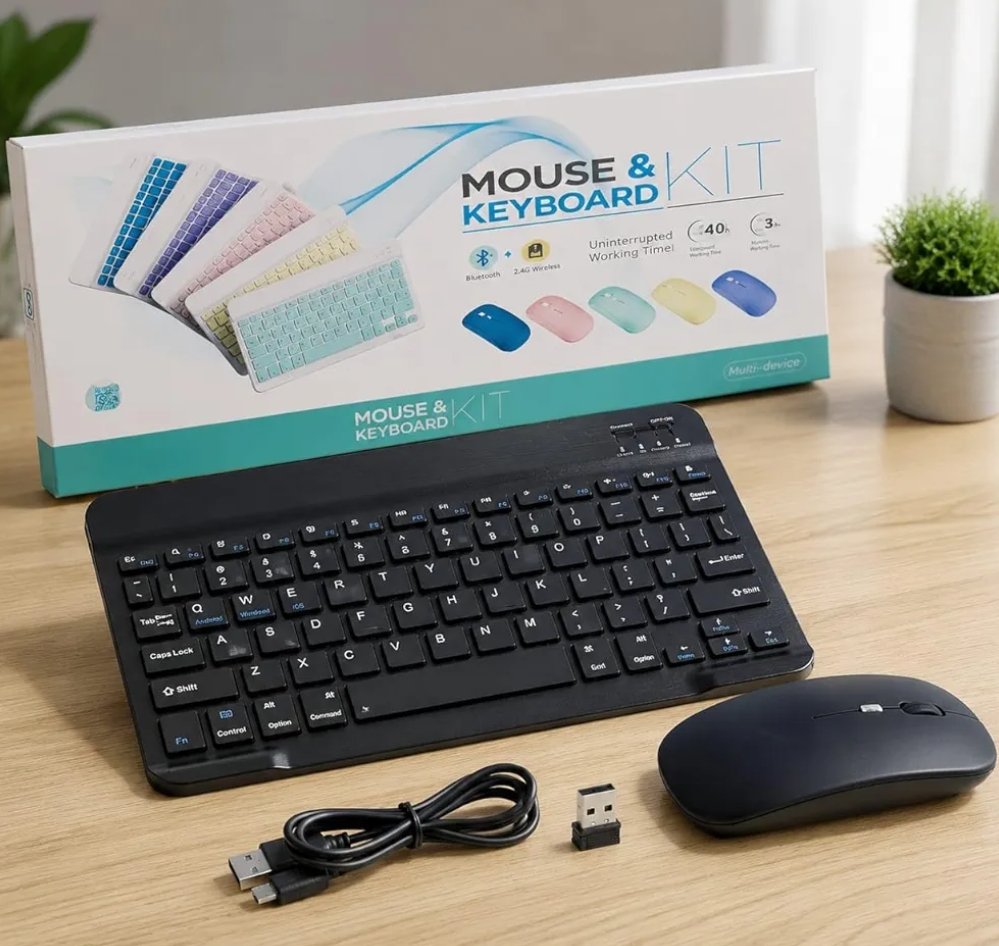 Bluetooth Keyboard and Mouse Combo