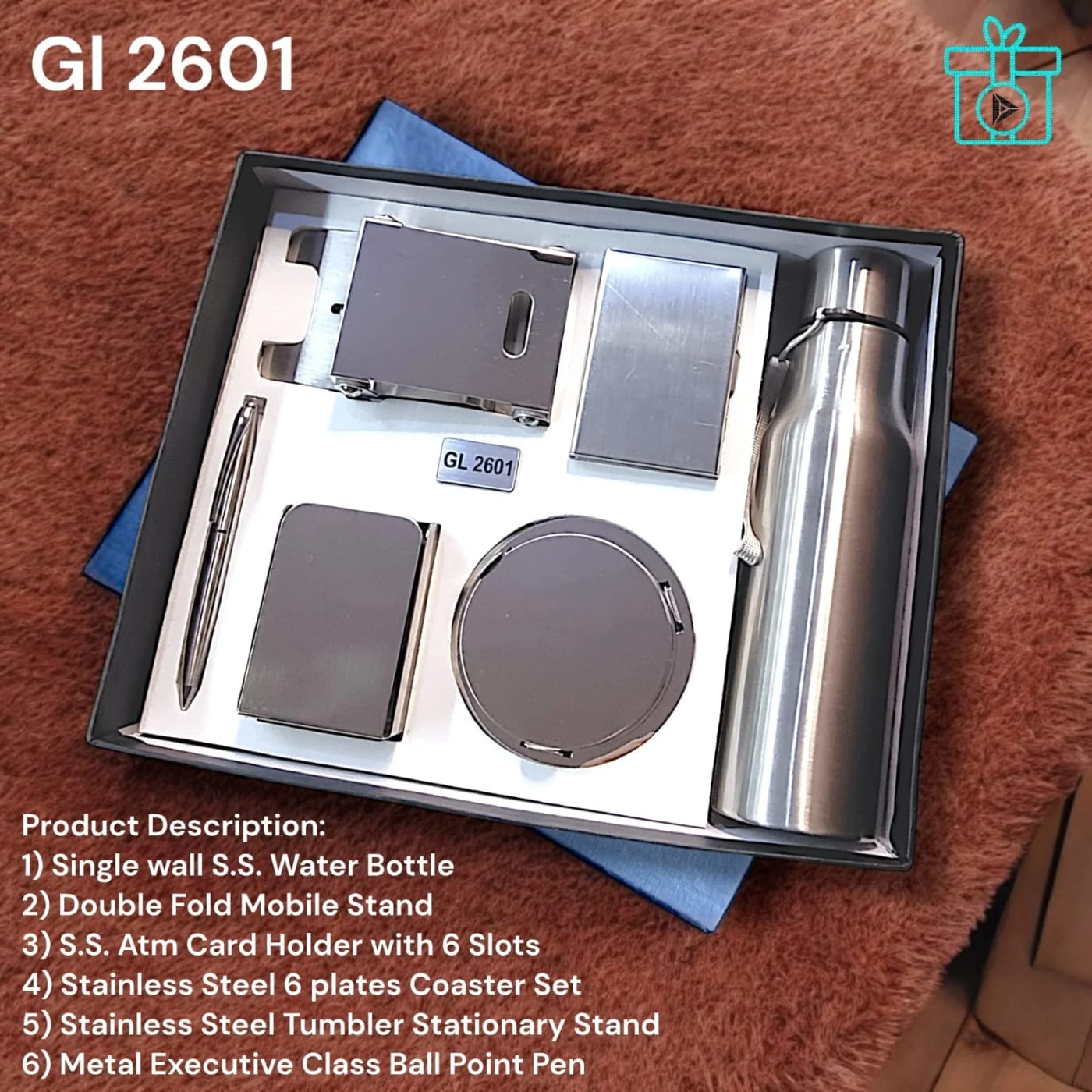 Steel 6 in 1 Mirror Finish Combo Set
