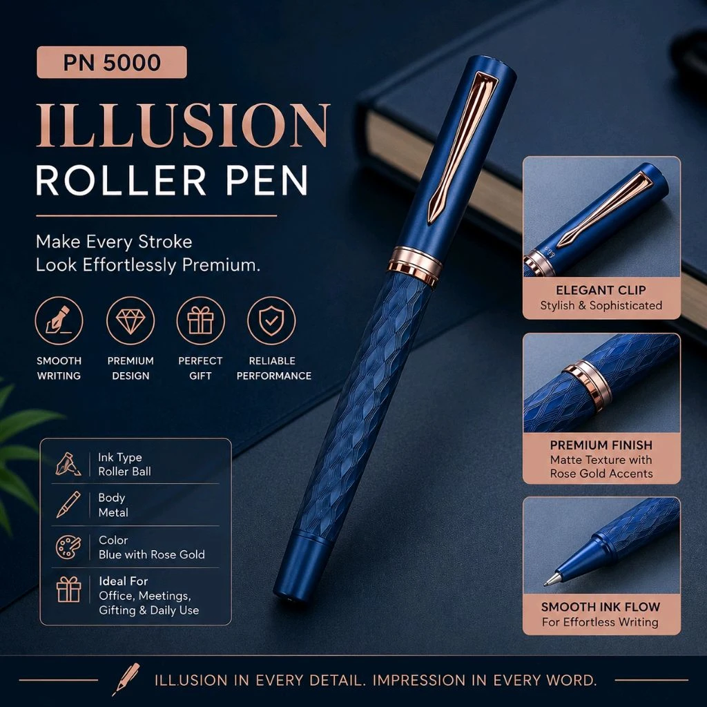 Elegant blue design ball pen