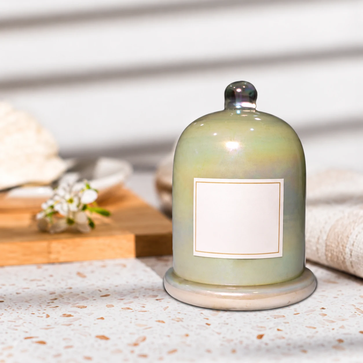 Bell-Shaped Glass Jar Candle