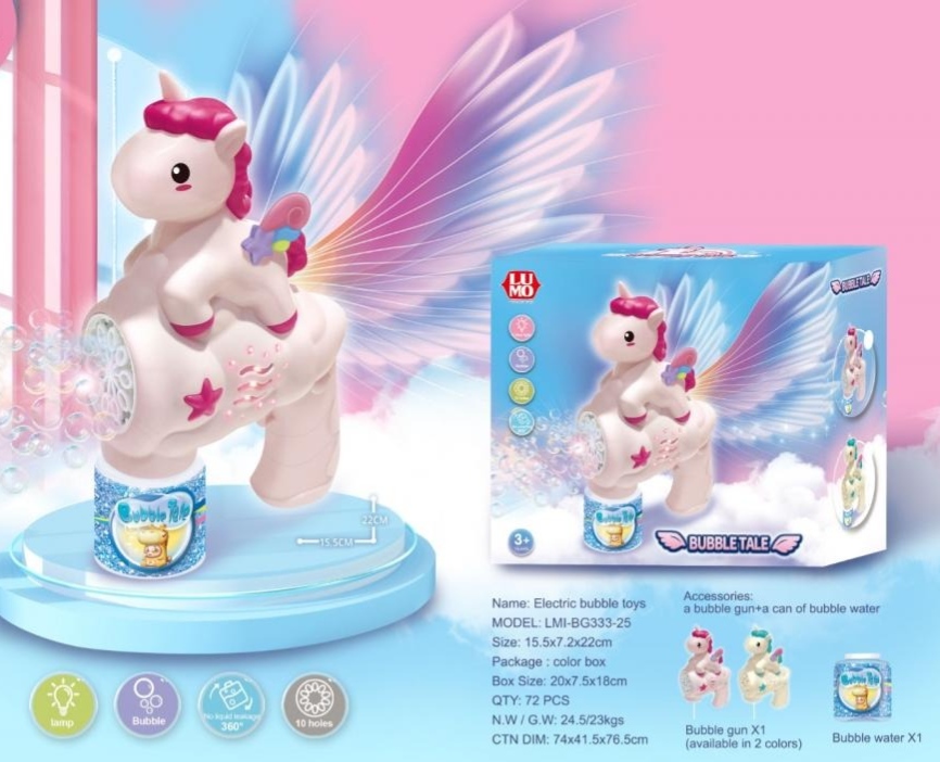 Unicorn Bubble Gun