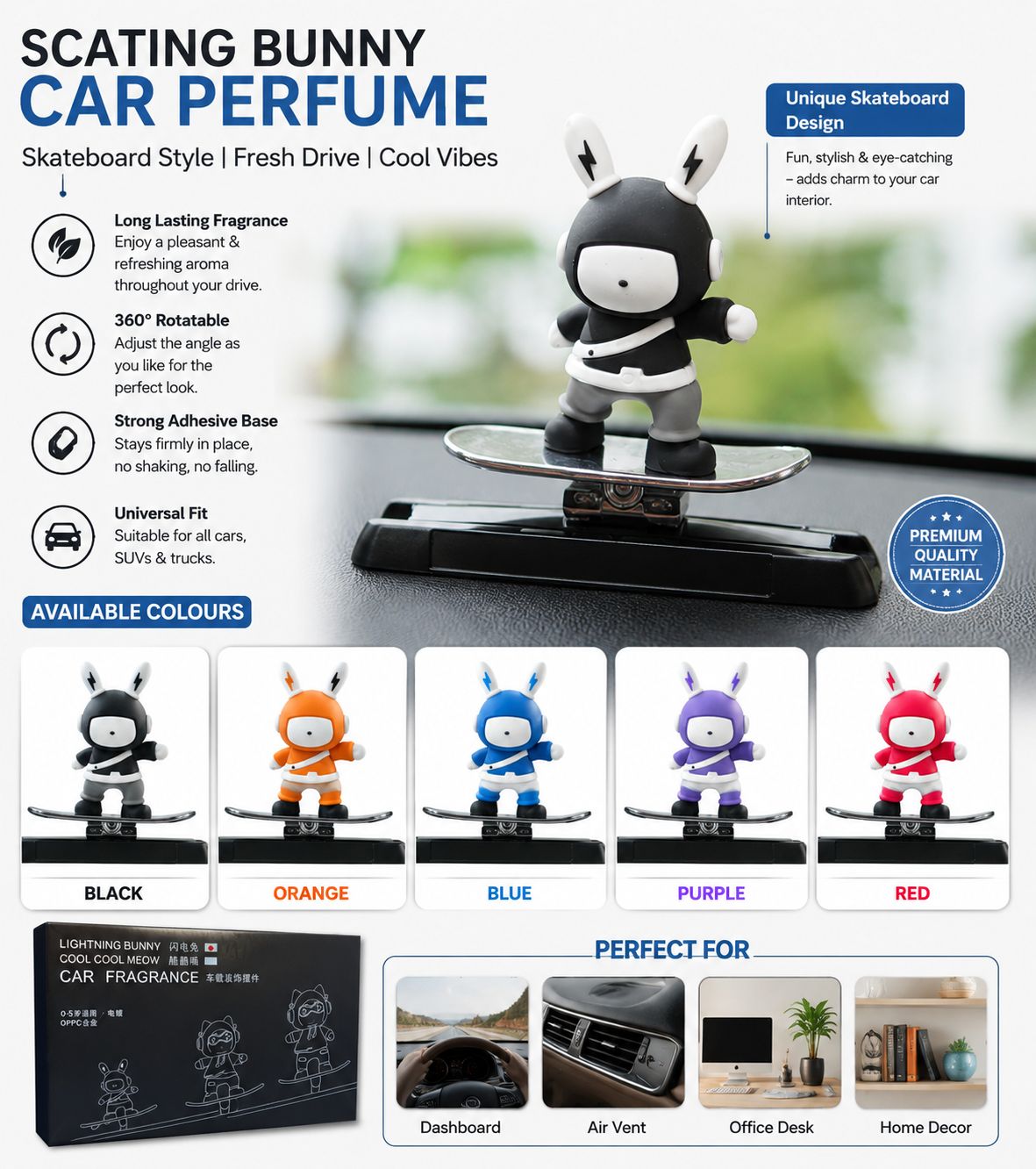 Skateboard Car Air Freshener