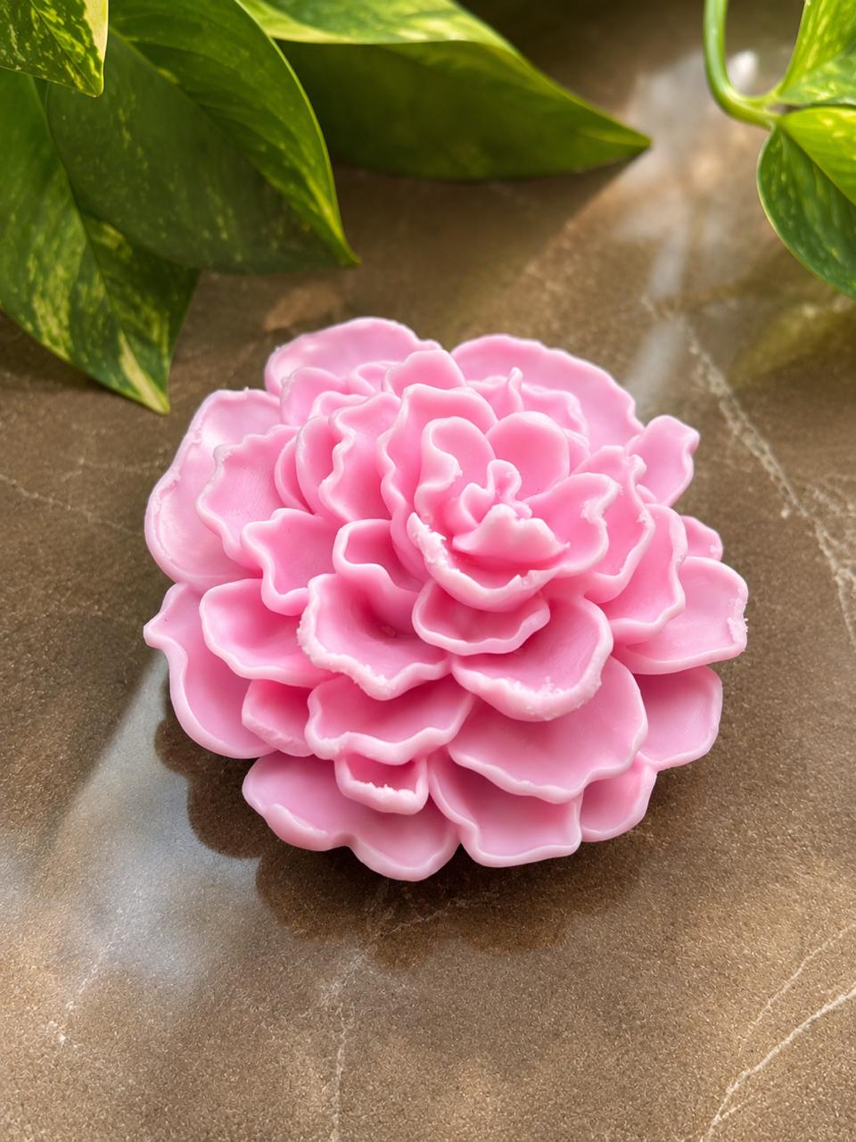Ruffled Bloom Candle