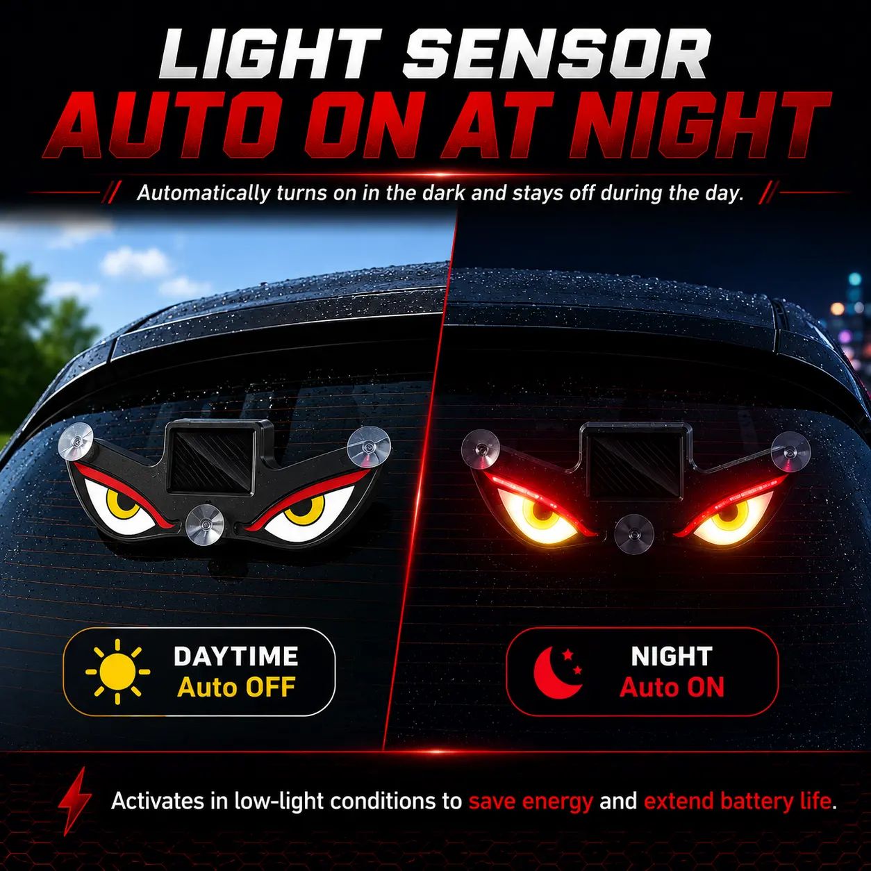 Solar Evil Eye Warning Light