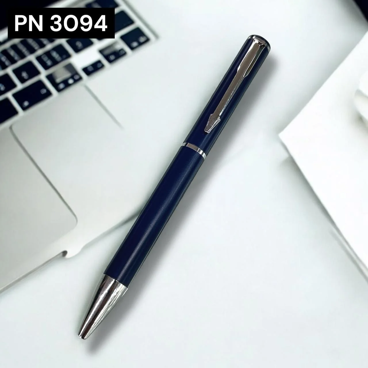 Blue Arrow Clip Ball Pen