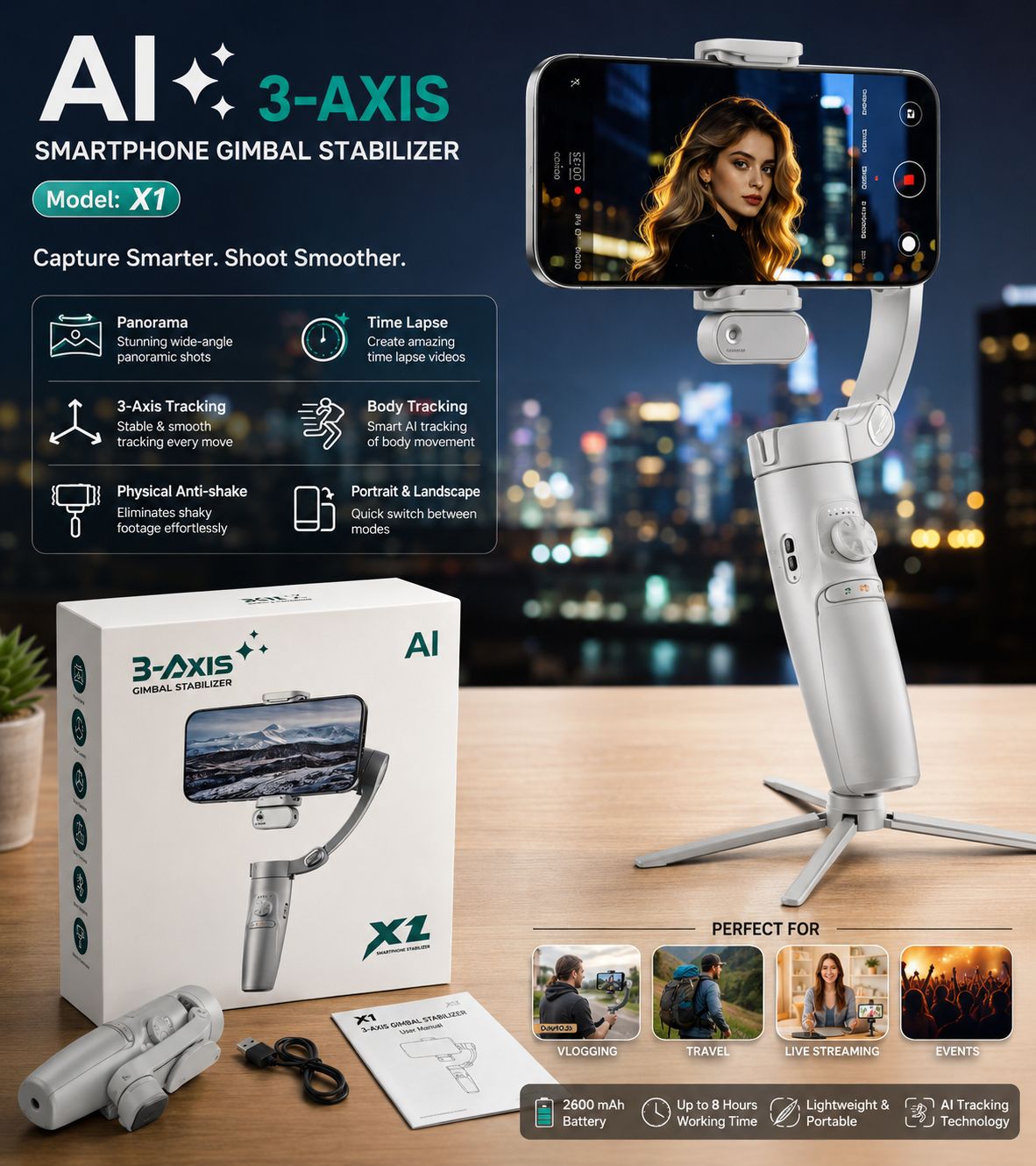AI Smartphone Gimbal