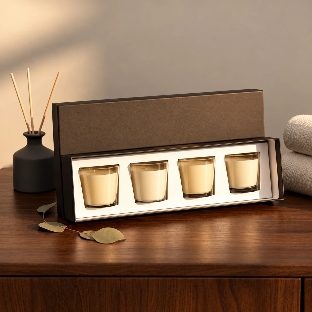 Four-Piece Votive Candle Gift Set