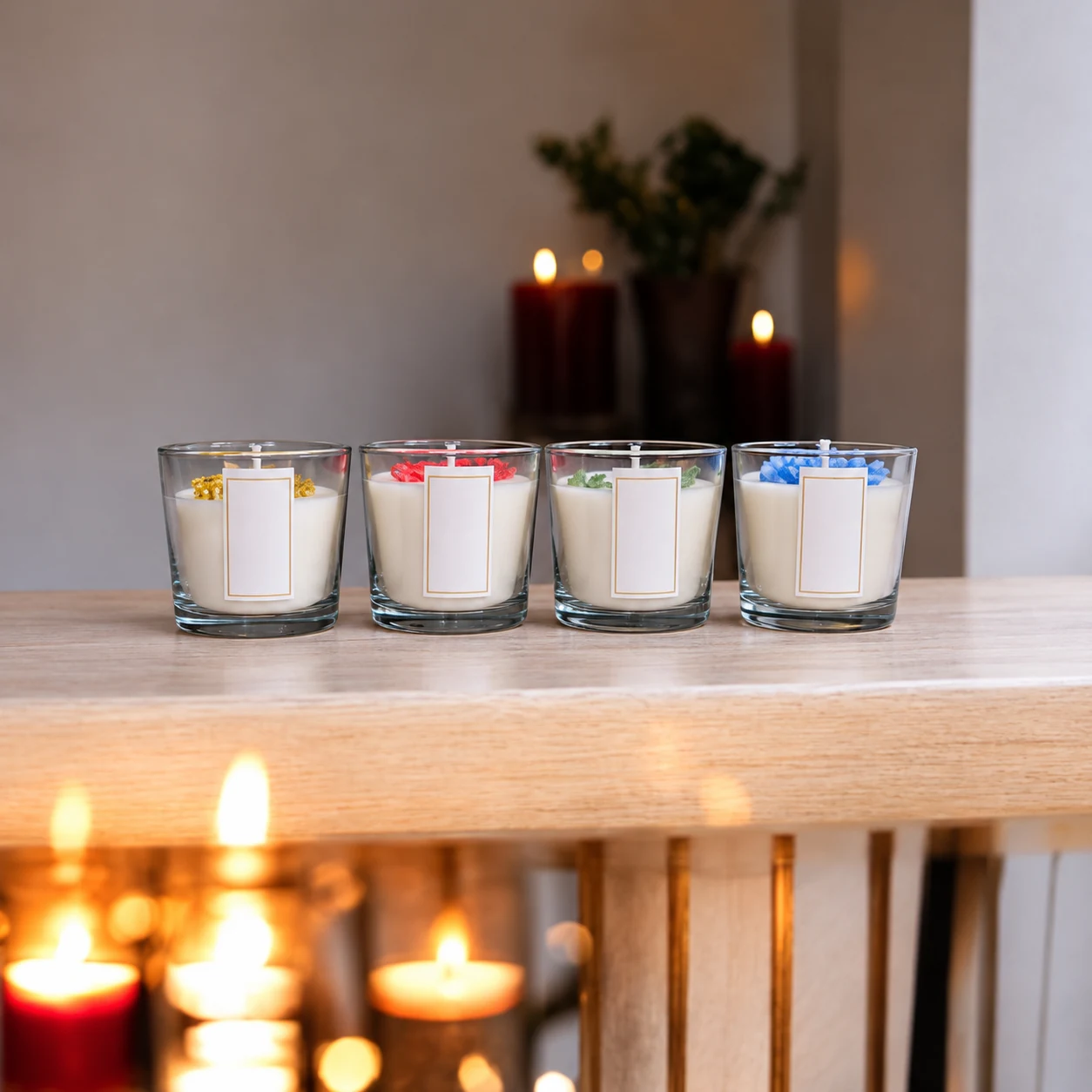 Small Glass Votive Candle
