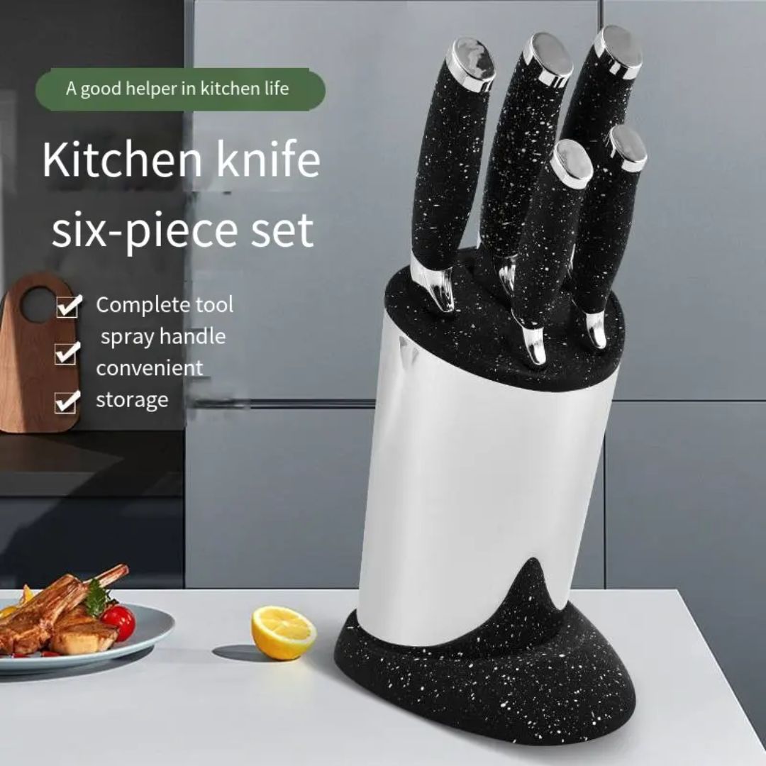 Marbel Texture 6 Piece Knife Set