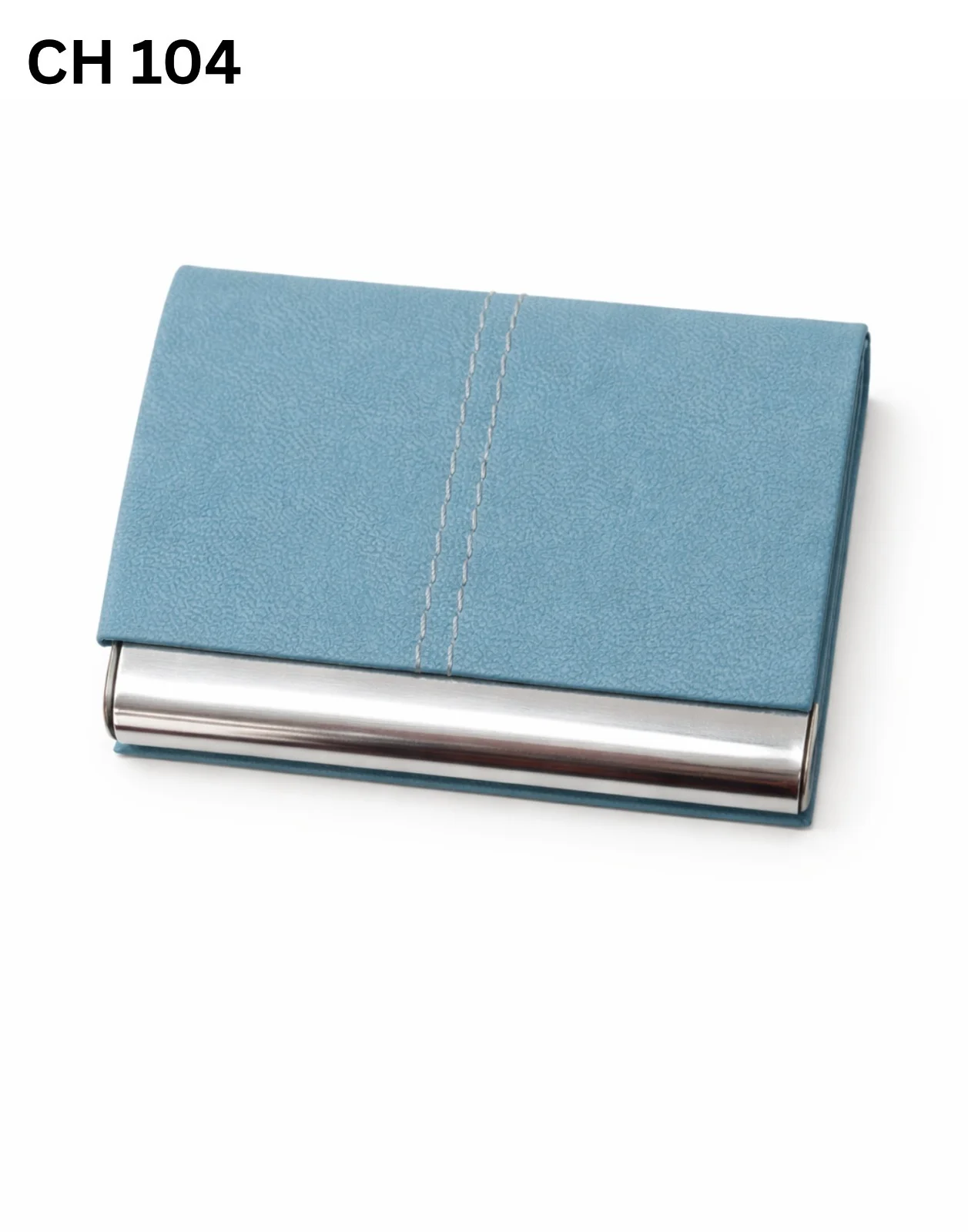 Blue/ silver cardholder
