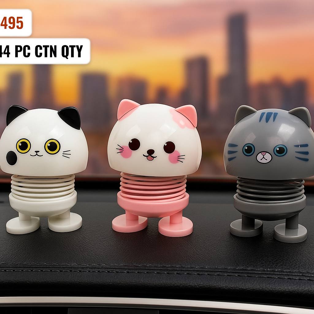 Car Dashboard Jumping Kitty