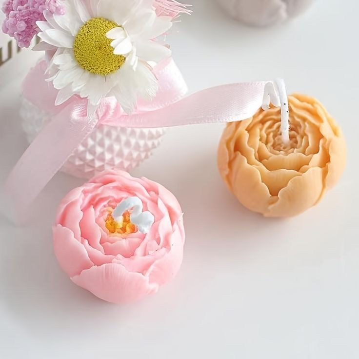 3D Rose Flower Bud Candle