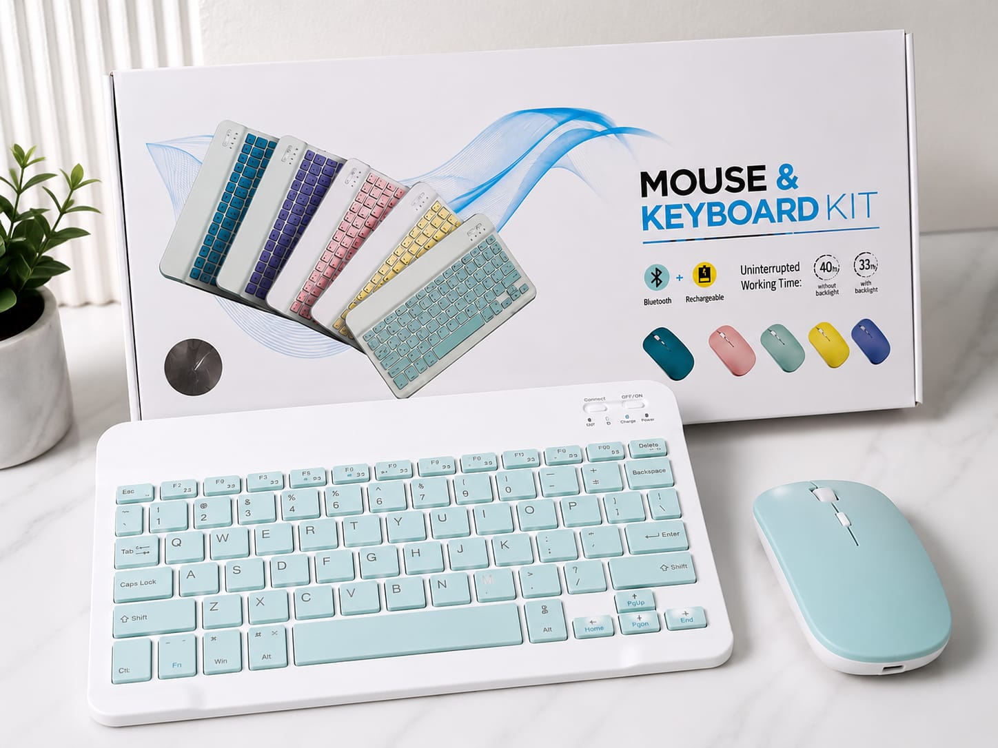 Wireless Keyboard and Mouse Set