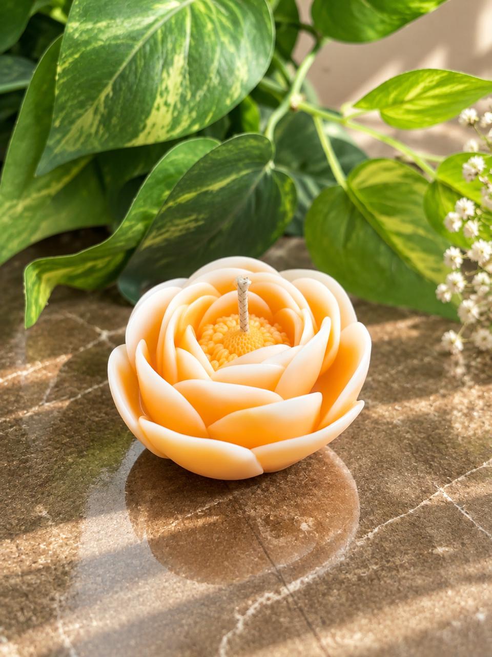Golden Rose Candle