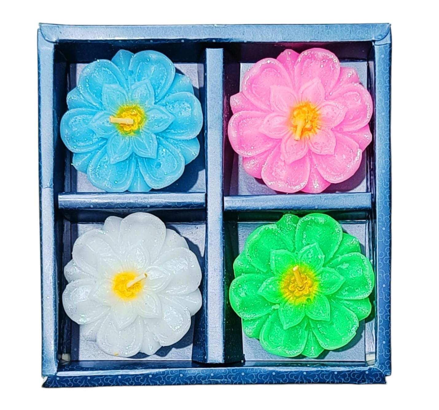 Bloom Flower Floating Candle Pack of 4 Piece