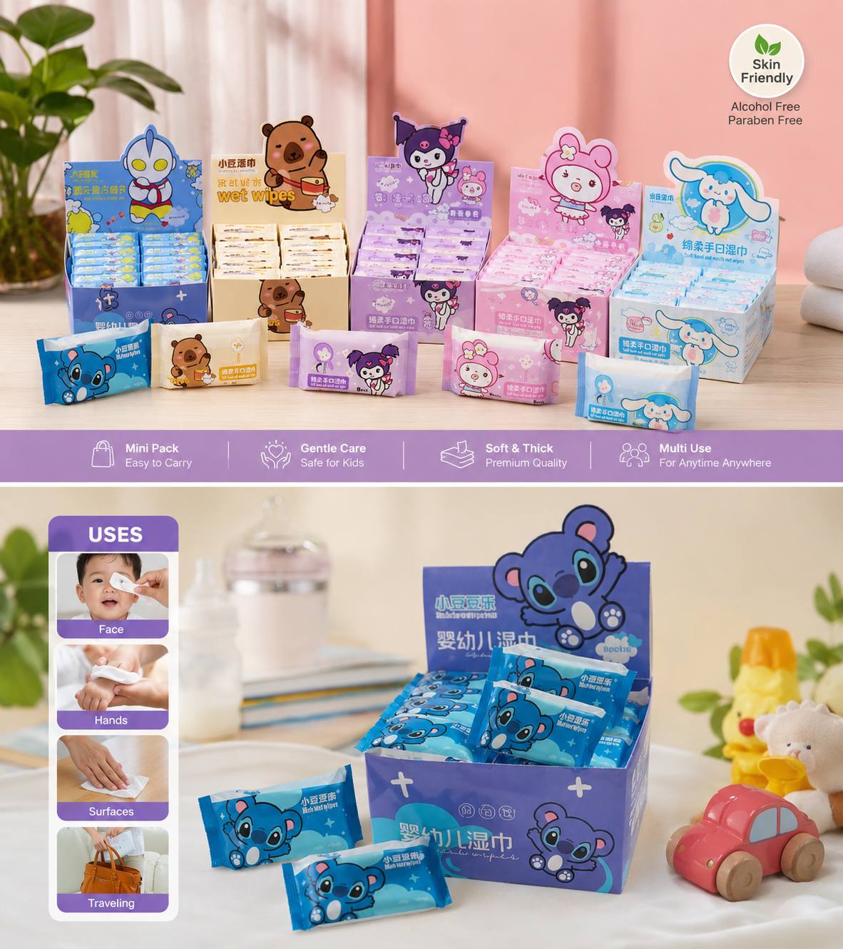 Cartoon Wet Wipes