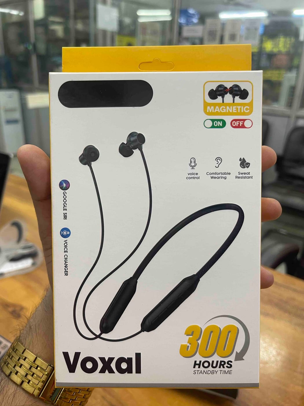 (2278) Your Logo Neckband with Magnetic On and Off, Voice Changer, Google and
