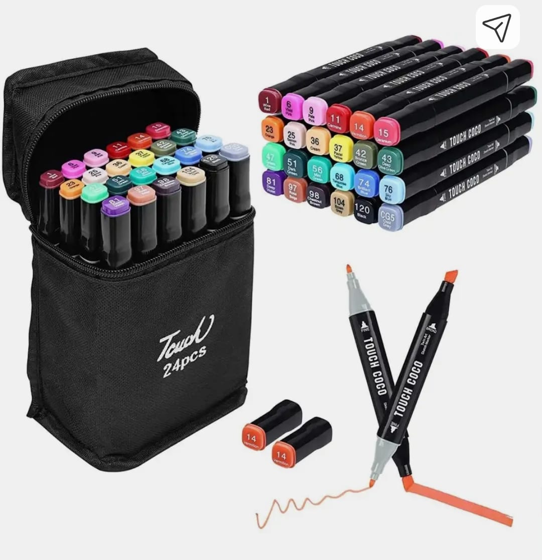 24-Piece Double-Sided Marker Set