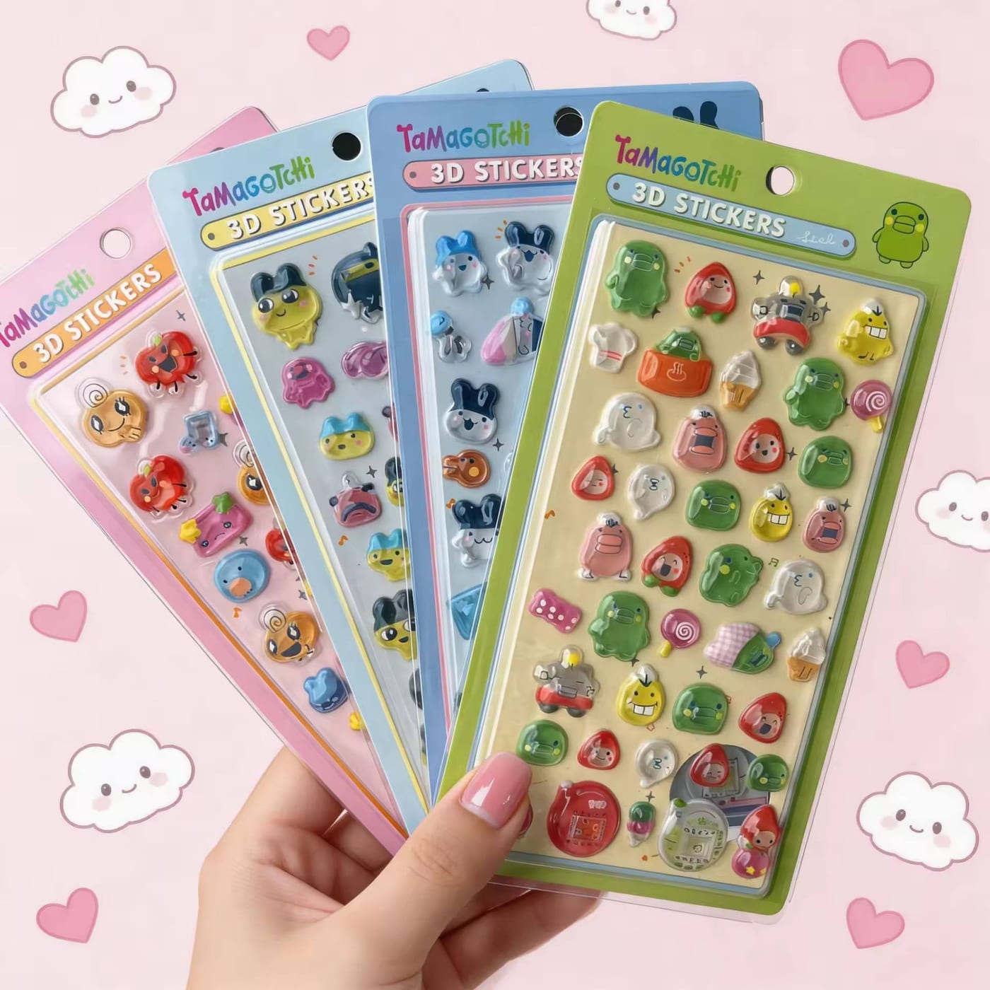 3D Glossy Sticker Set