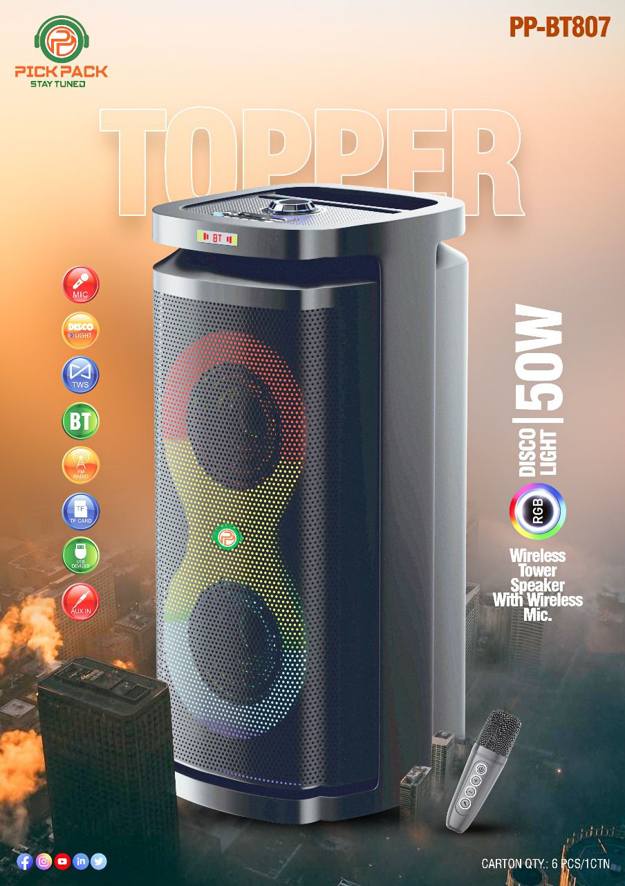 Bluetooth Speaker with Wireless Microphone