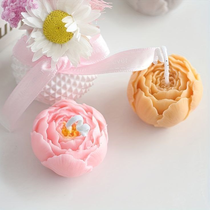 3D Rose Flower Bud Candle