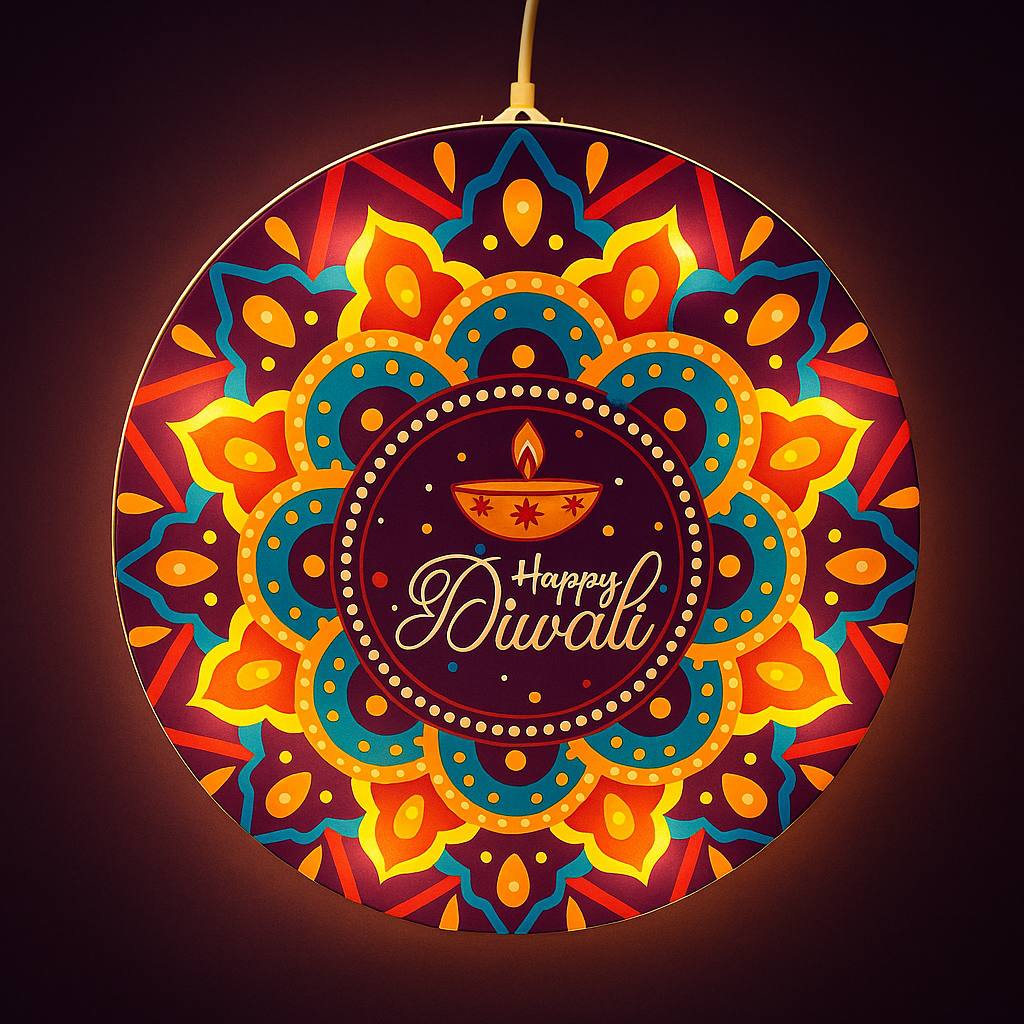 Happy Diwali LED Banner