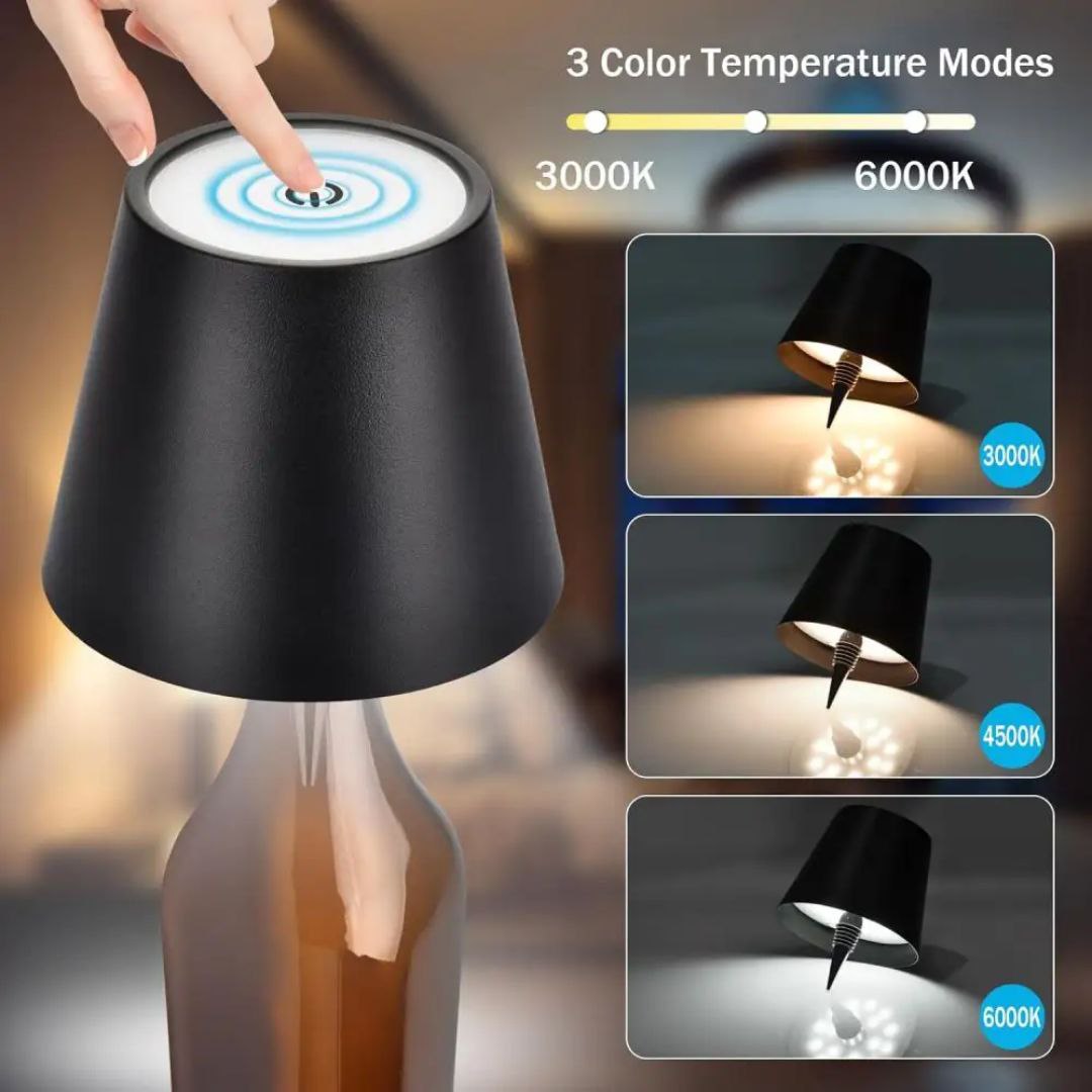 Touch-Sensor Bottle Lamp