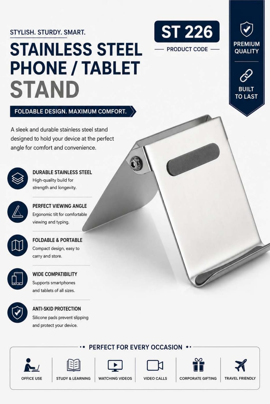Stainless Steel Phone/Tablet Stand