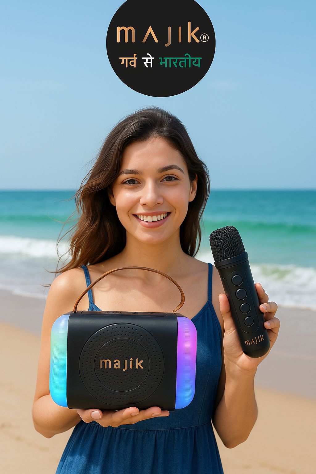 Bluetooth Speaker with Wireless Microphone