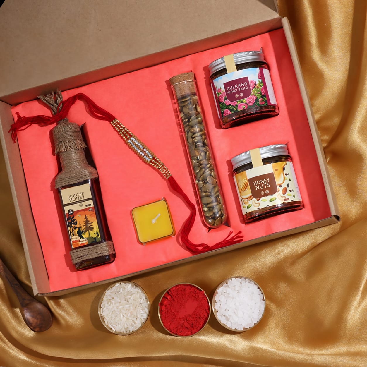 Rakhi Honey and Gulkand Gift Hamper