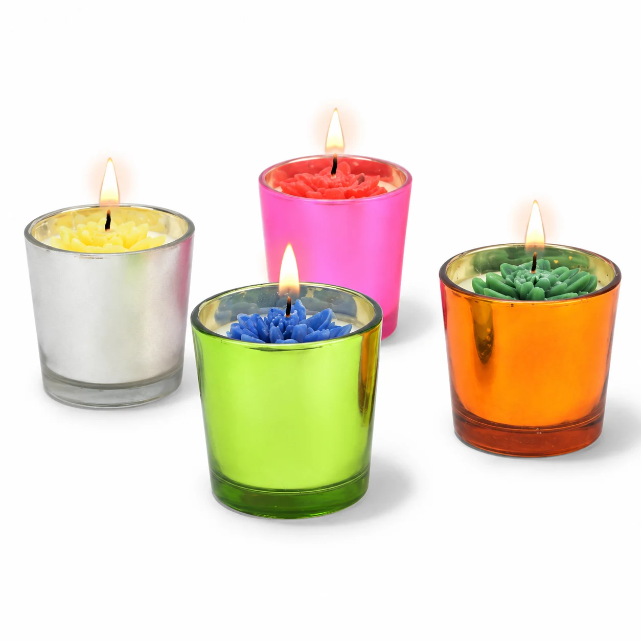 Multicolour Votive Jar Candle