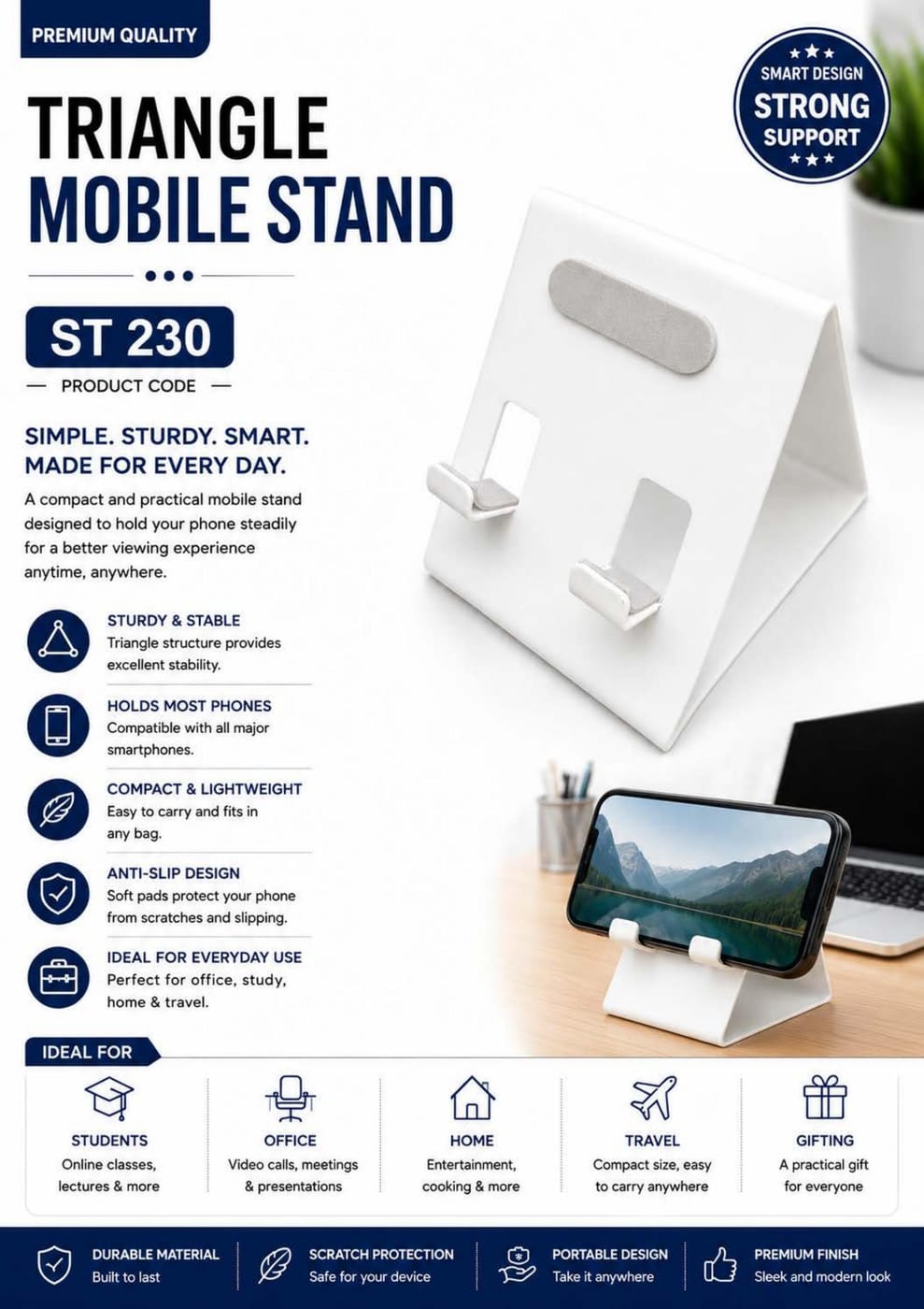 Triangle Mobile Stand