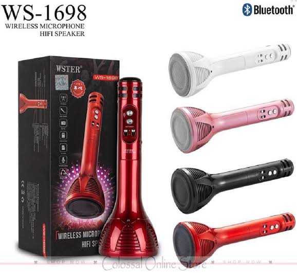 Wireless Microphone with Bluetooth Speaker