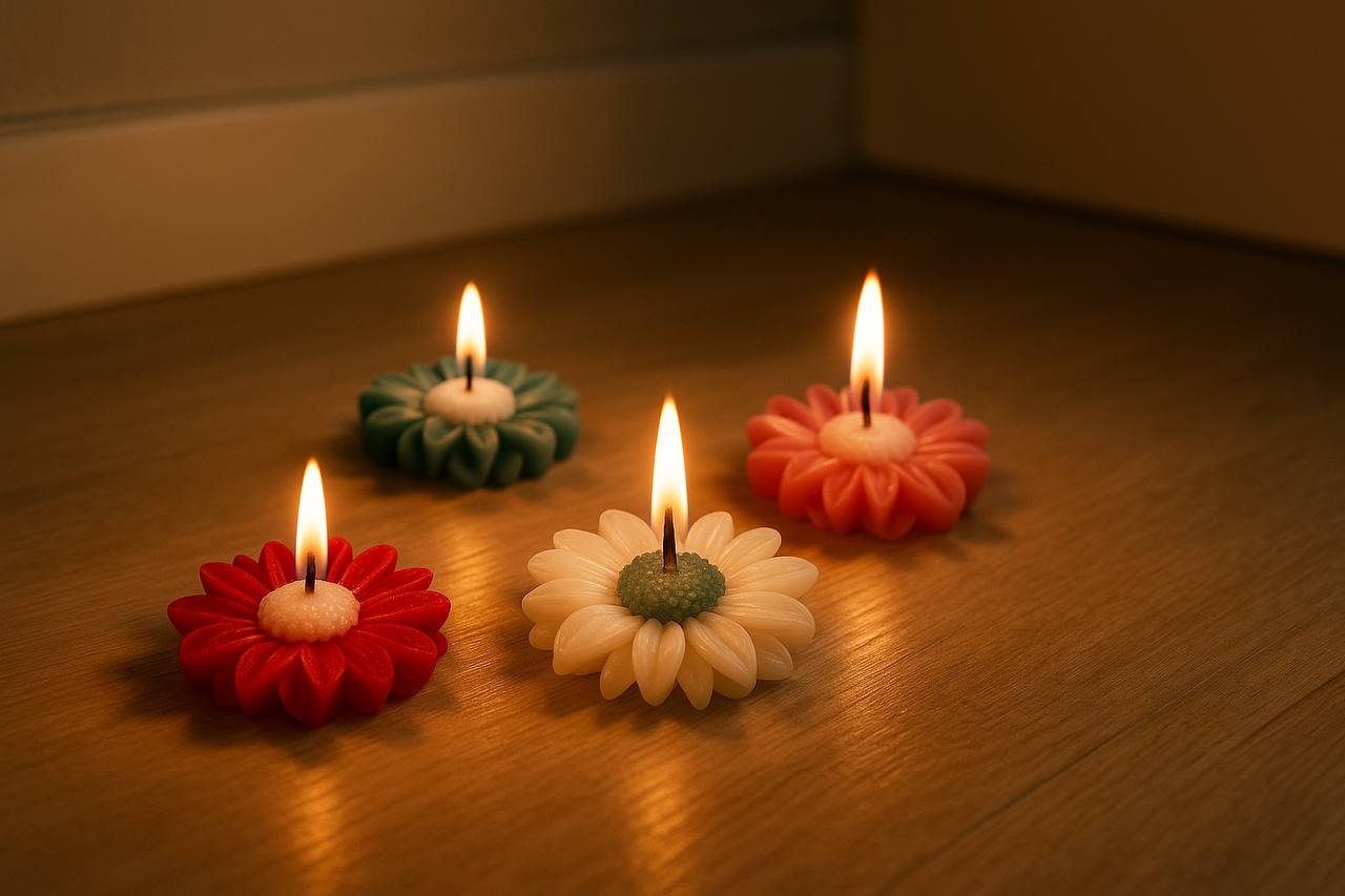 Flower Shape Candle