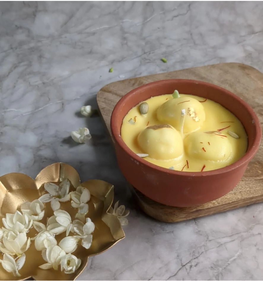 Rasmalai Candle Pack of 2 Piece