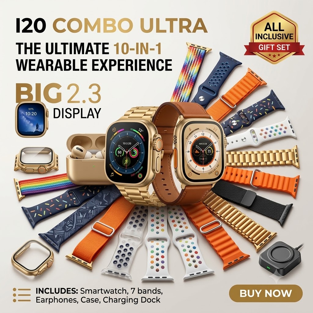 Smartwatch and Earbuds Gift Set