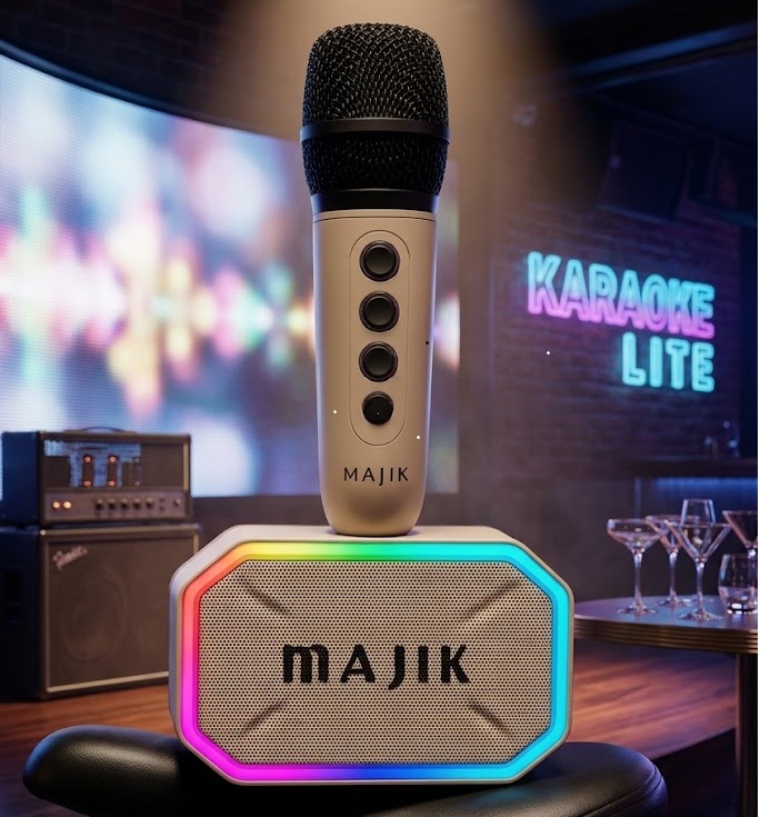 Karaoke Microphone with Bluetooth Speaker