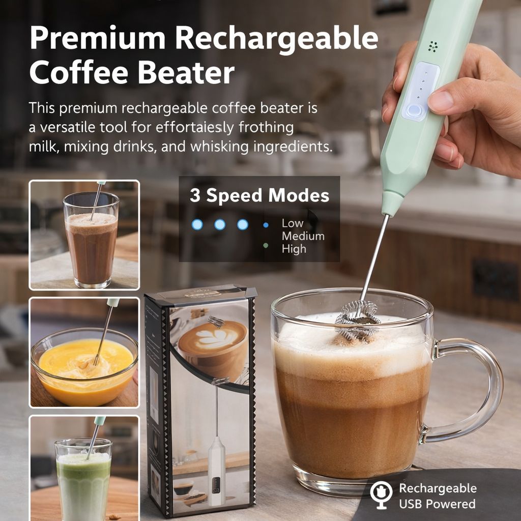 Rechargeable Coffee Beater
