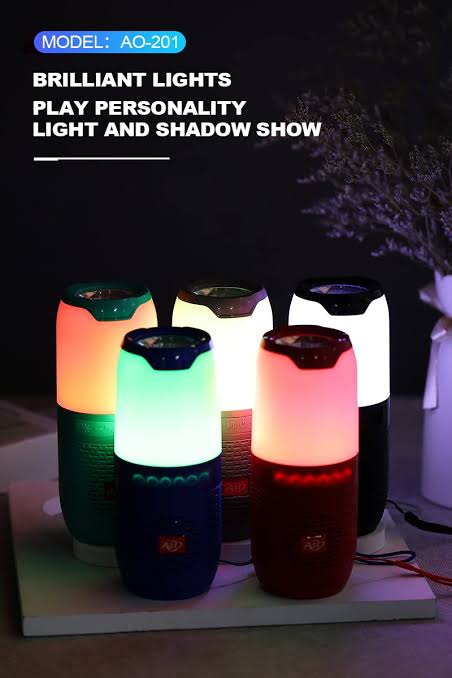 Bluetooth Speaker with RGB Light and Torch