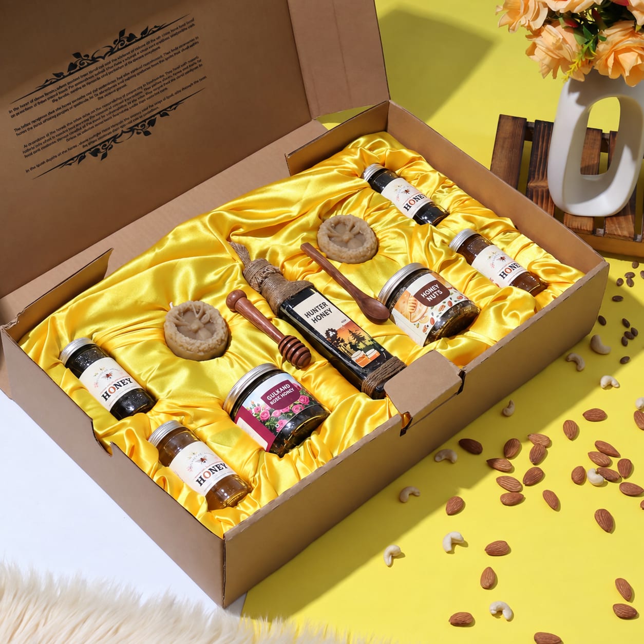 Forest Honey and Beeswax Candle Gift Hamper