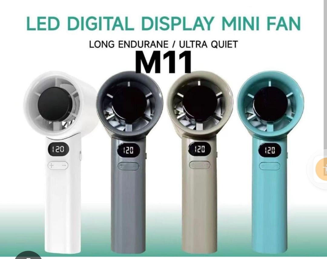 Foldable Fan with Digital Display