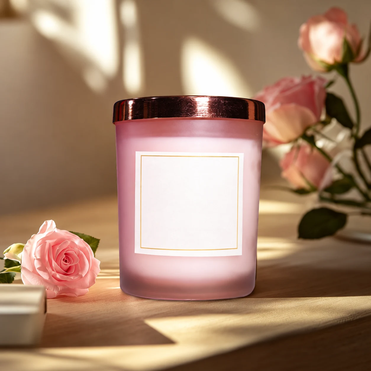 Pink Decorative Jar Candle