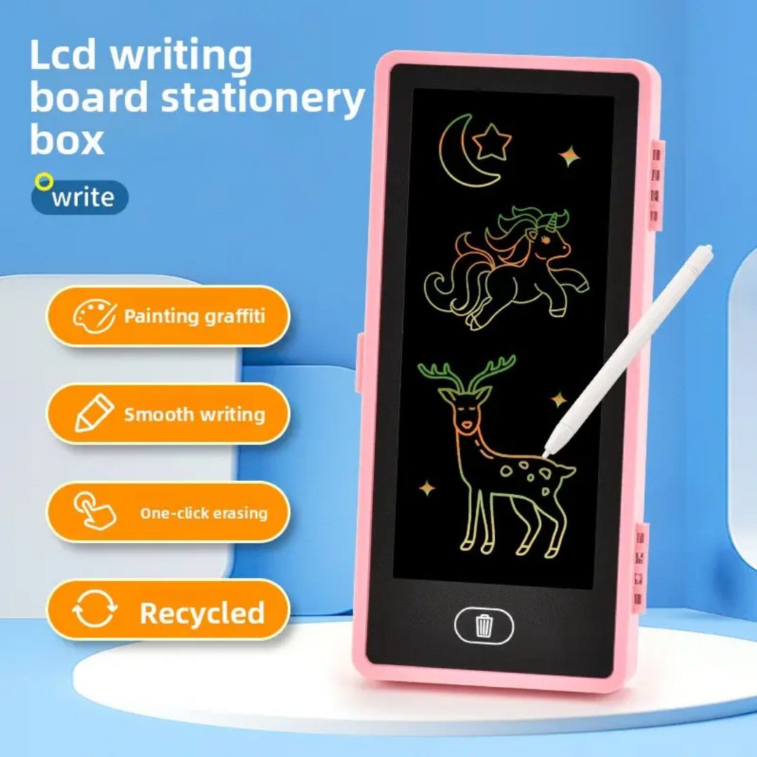 LCD Writing Tablet with Stationery Box